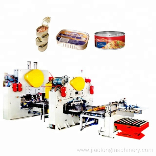 Top selling automatic tin can making machine for canned pet food packing